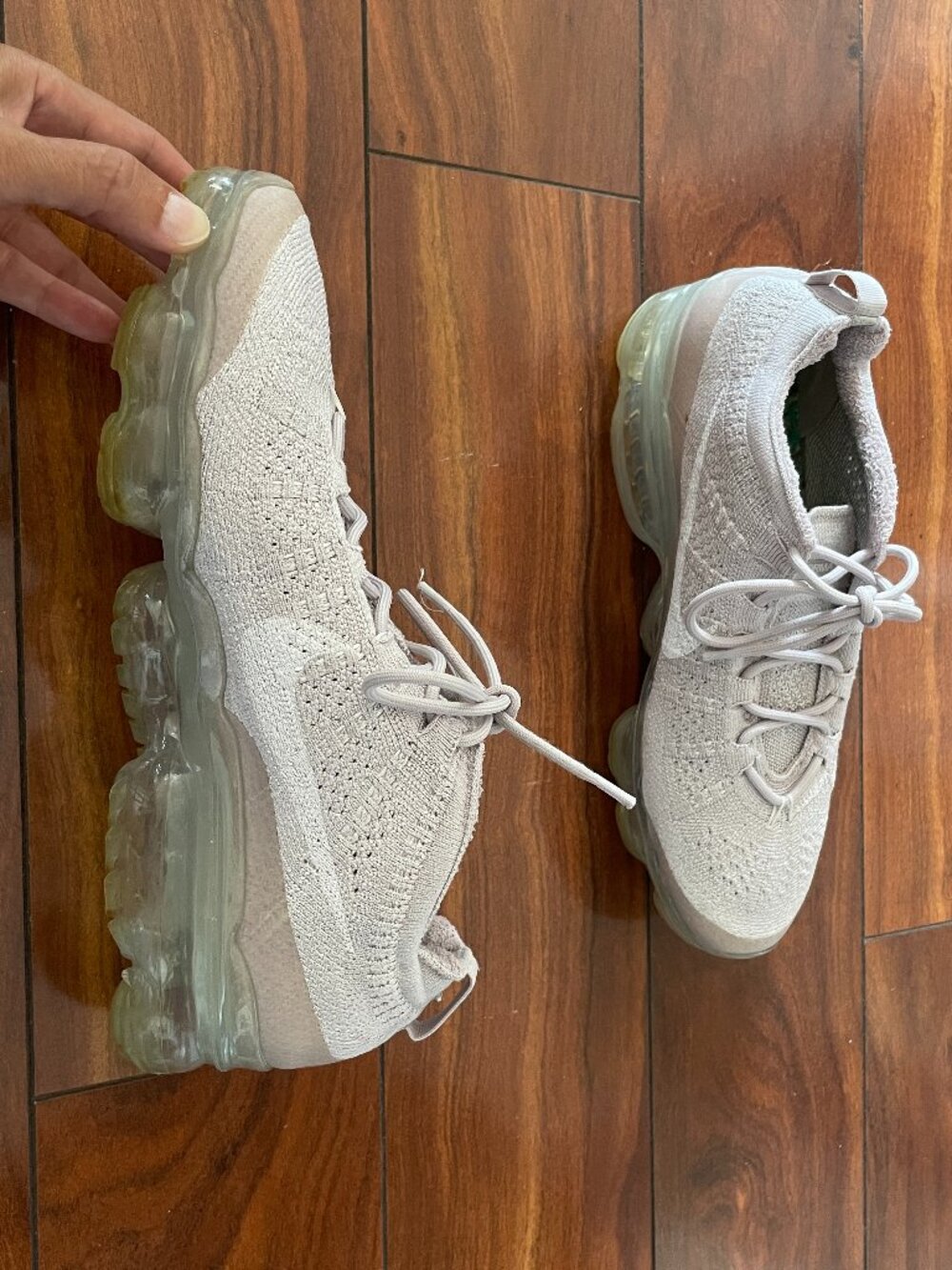 Nike Air VaporMax 2023 Flyknit Gray White Shoes DV6840-003 Women’s Size 9 - Picture 8 of 16